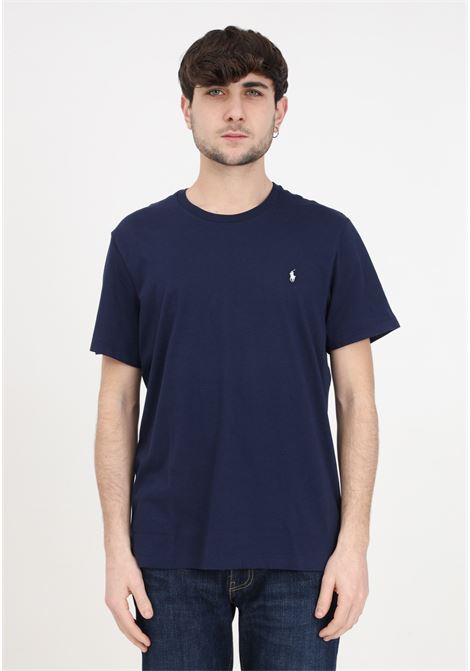 T-shirt uomo donna blu cruise navy con logo bianco RALPH LAUREN | 714844756002Navy